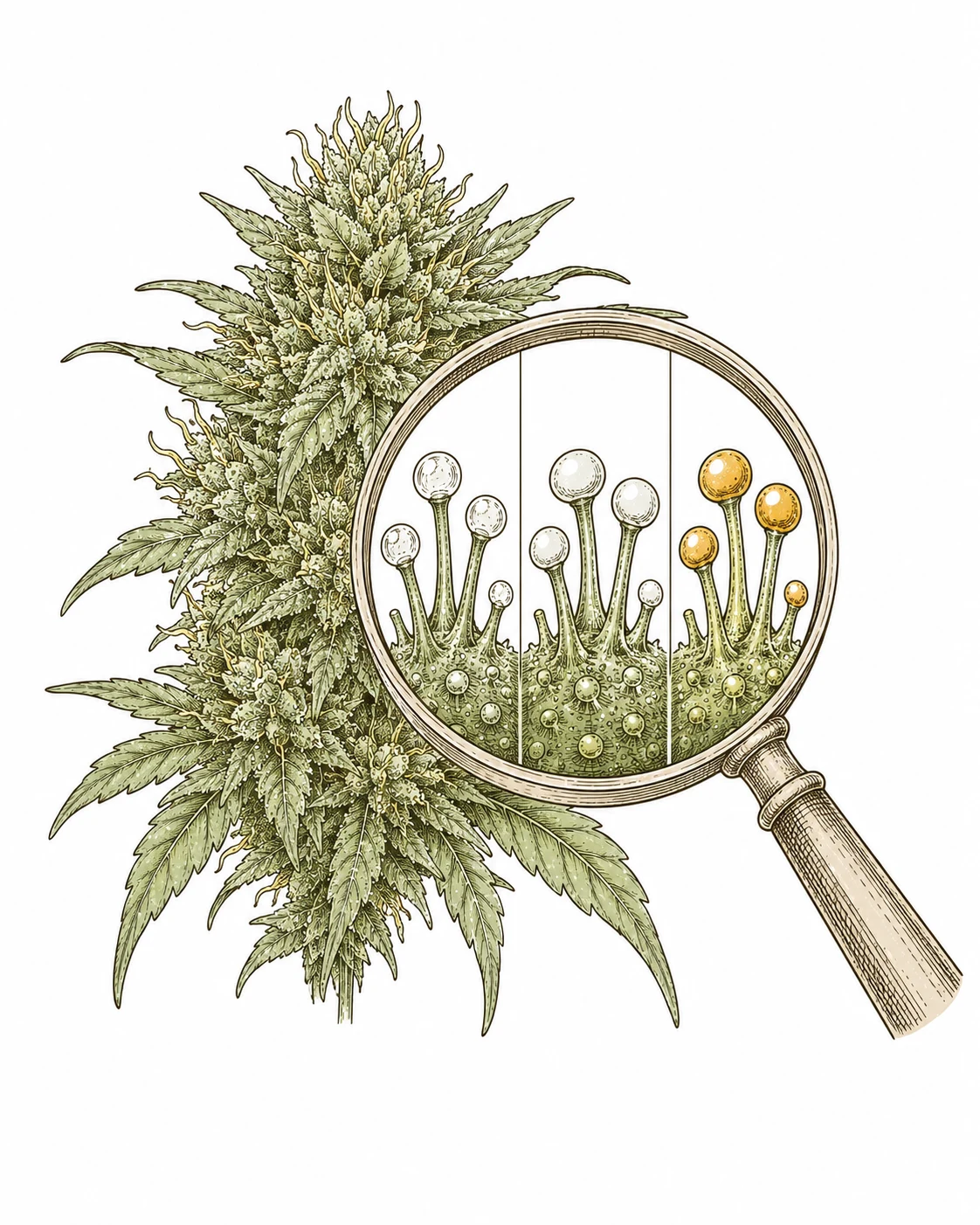 Cannabis Ernte & Trocknung: Erntezeitpunkt anhand der Trichome bestimmen