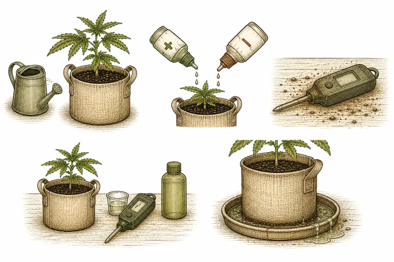 Overview of the most common mistakes when adjusting cannabis pH