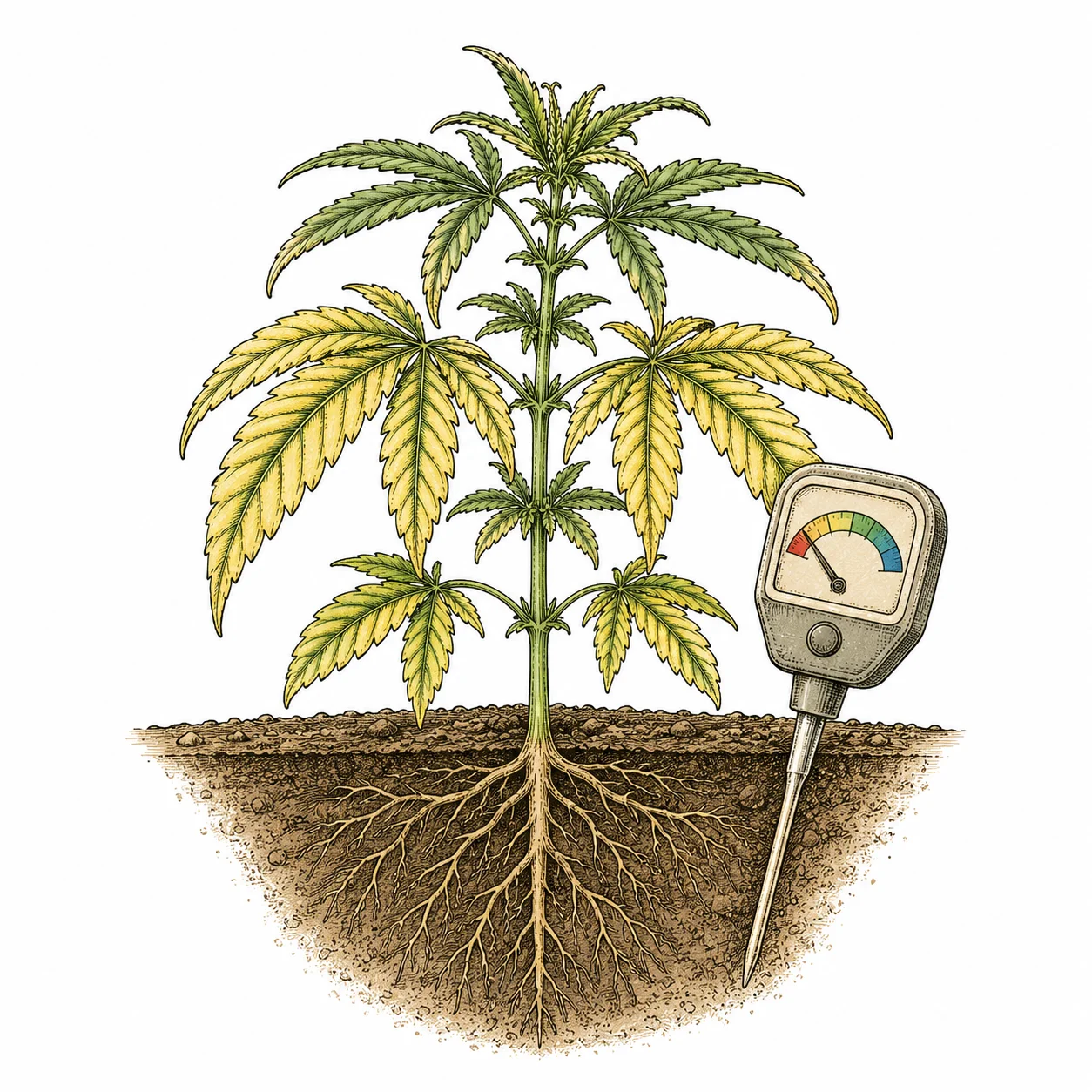 pH-Wert Problem Cannabis Nährstoffsperre