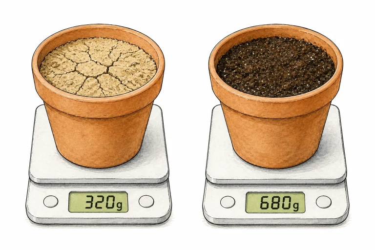 Cannabis pot weight test: dry vs. wet