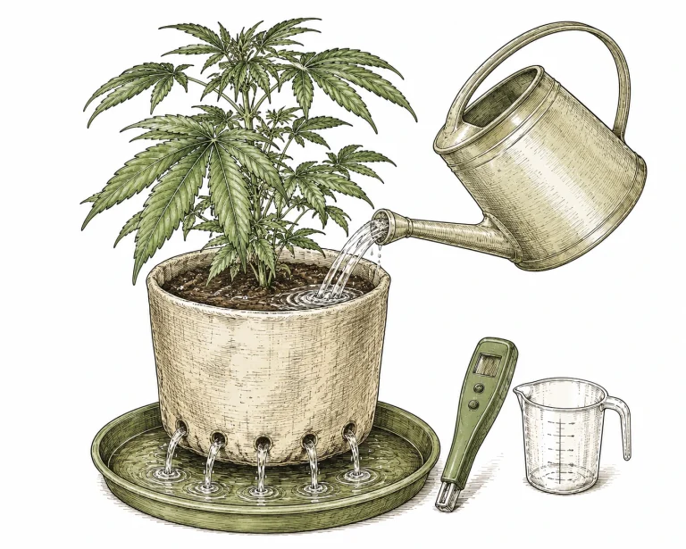 Fixing cannabis nutrient burn with the flush method