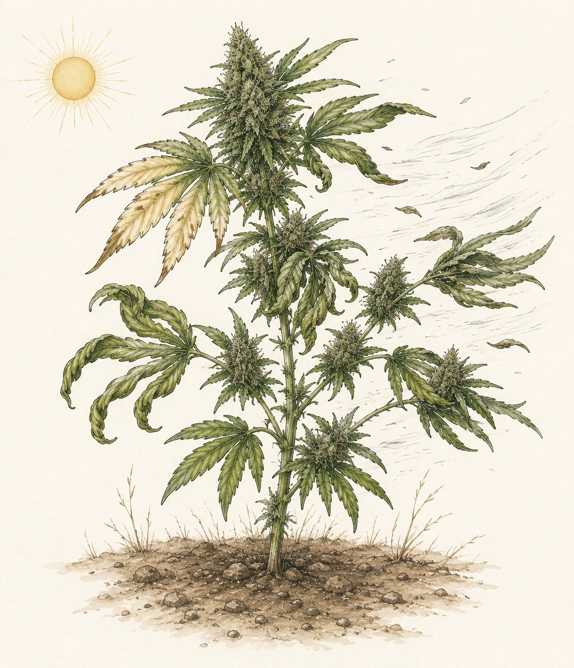 Cannabis Sonnenbrand