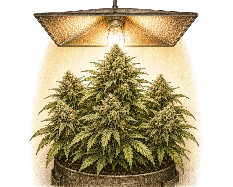 Licht Cannabis Spektrum Blüte HPS Warmlicht