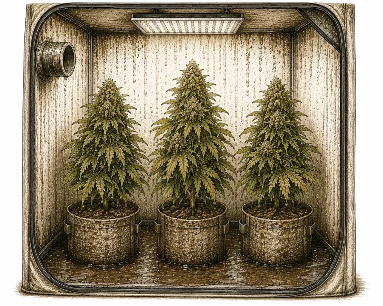 Luftfeuchtigkeit Cannabis häufige Fehler im Growzelt