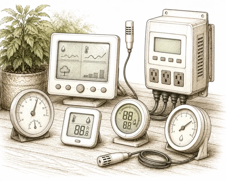 Luftfeuchtigkeit Cannabis Hygrometer Klimastation Controller