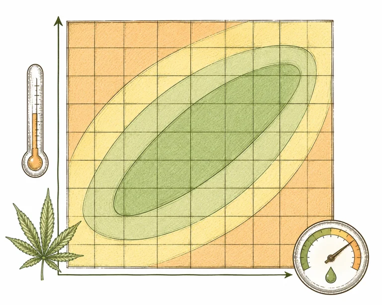Luftfeuchtigkeit Cannabis VPD Tabelle Temperatur Luftfeuchtigkeit