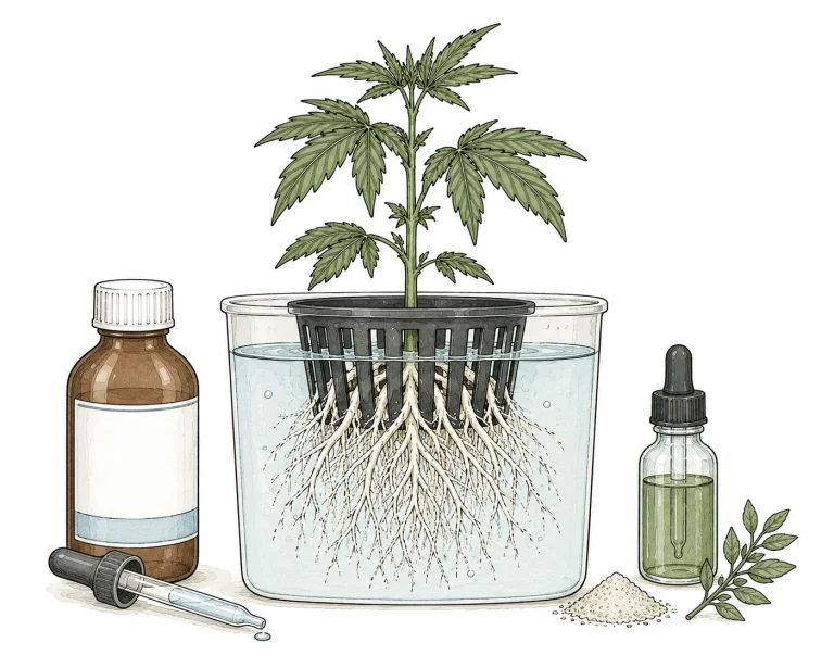 Behandlung von Pythium bei Cannabis mit H2O2-Lösung und biologischem Trichoderma-Gegenmittel