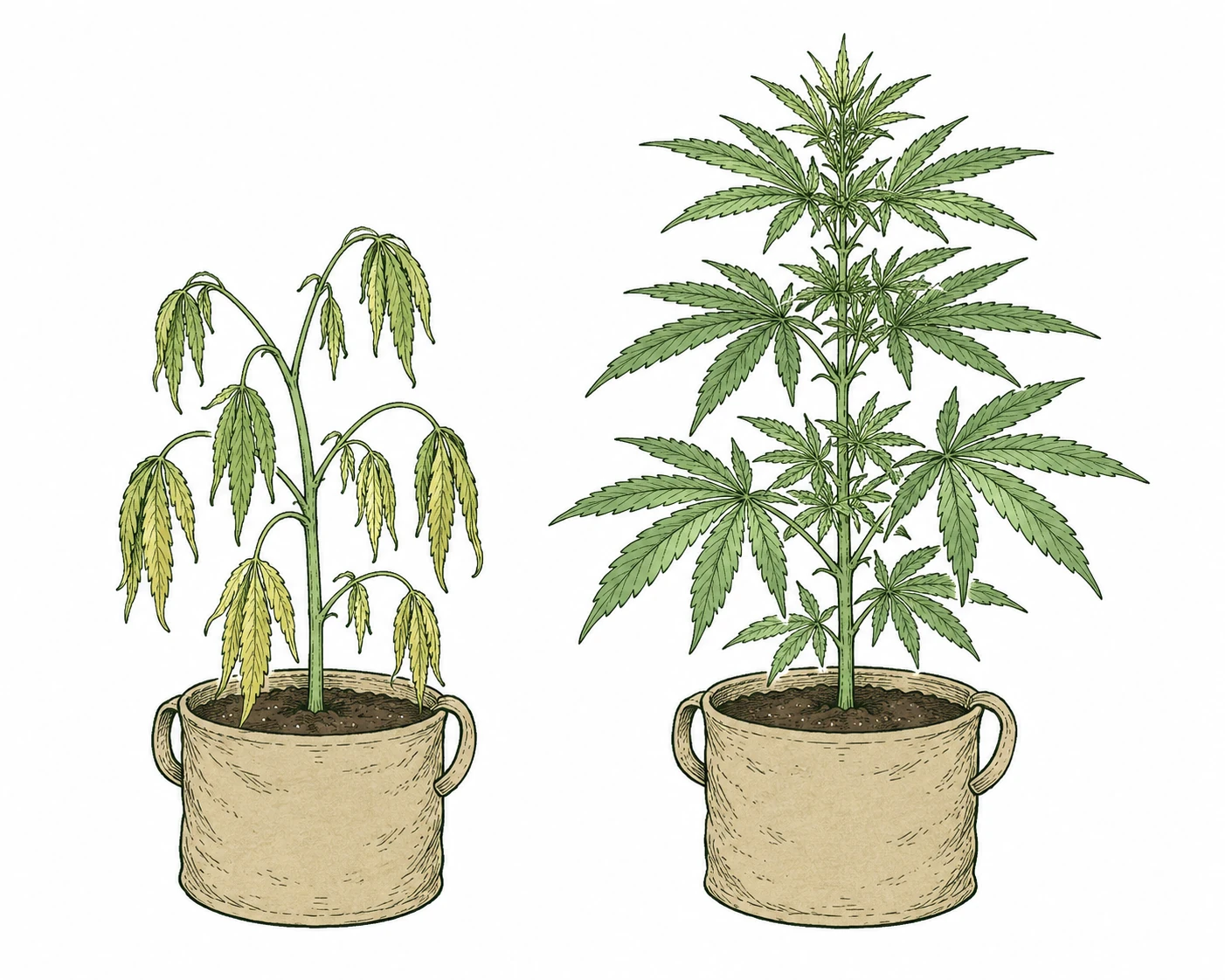 Cannabis Symptome: welke Pflanze retten