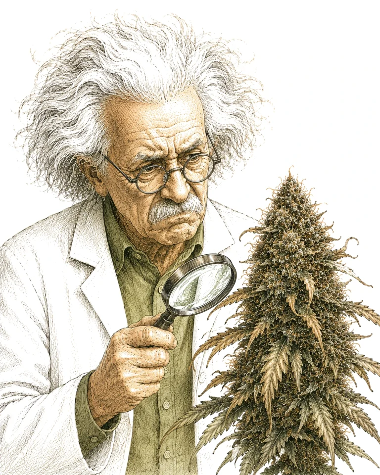 PlantMentor überreife Cannabis Blüte dunkle Trichome