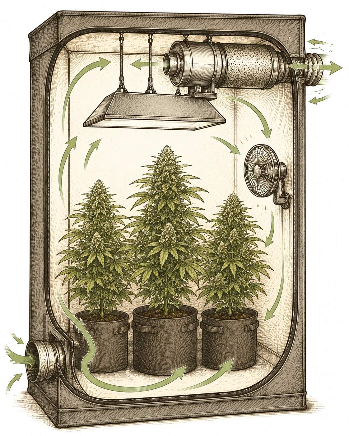 Belüftung Growbox