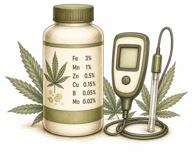 Preventing copper deficiency in cannabis – nutrients with trace elements as basic gear