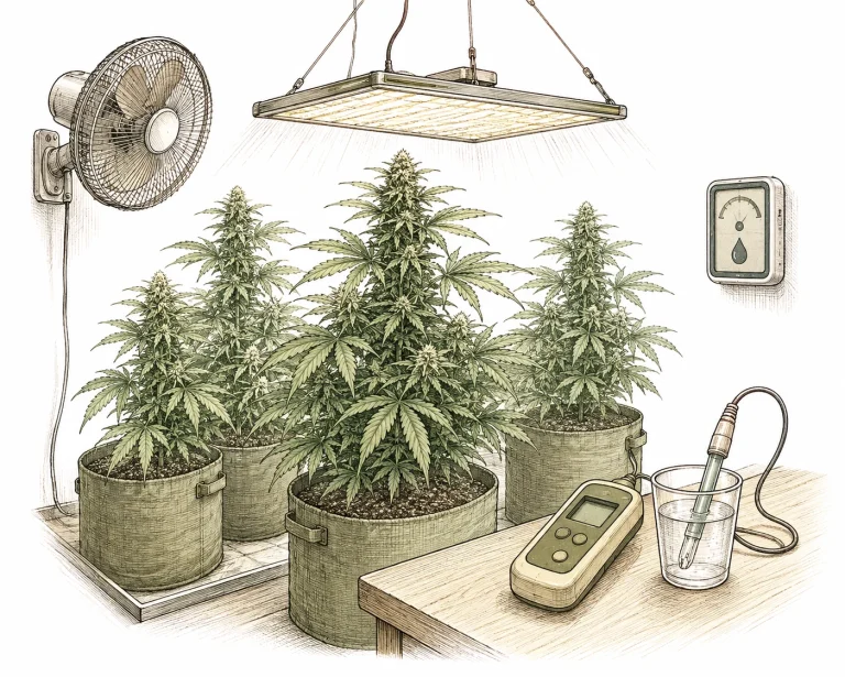 Indoor Grow Prävention Lampenabstand Hygrometer pH-Meter
