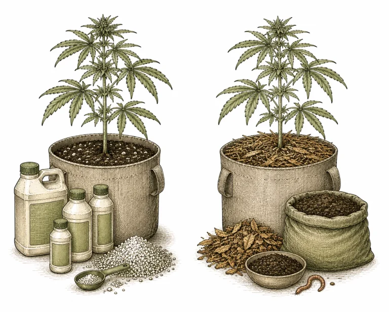 Konventioneller vs. organischer Cannabis Anbau im Vergleich