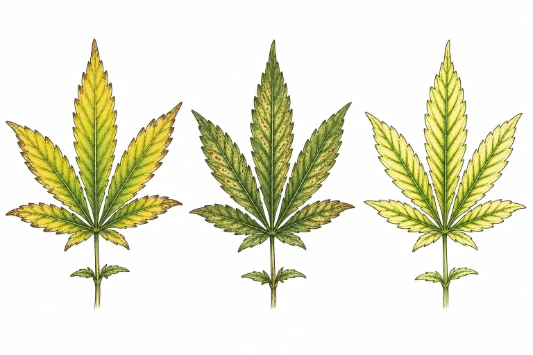 Cannabis Nährstoffmangel Vergleich: Stickstoff, Kalzium, Eisen