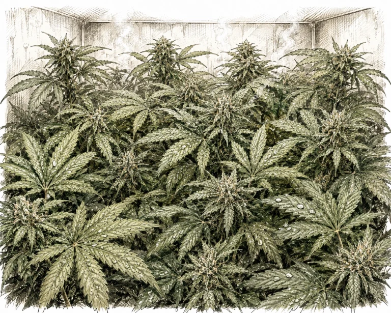 Anthracnose Cannabis Growbox zu dicht schlechte Luftzirkulation Risikofaktoren