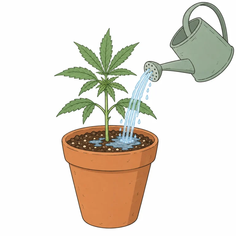 Cannabis yellow leaf tips watering can brown growing medium