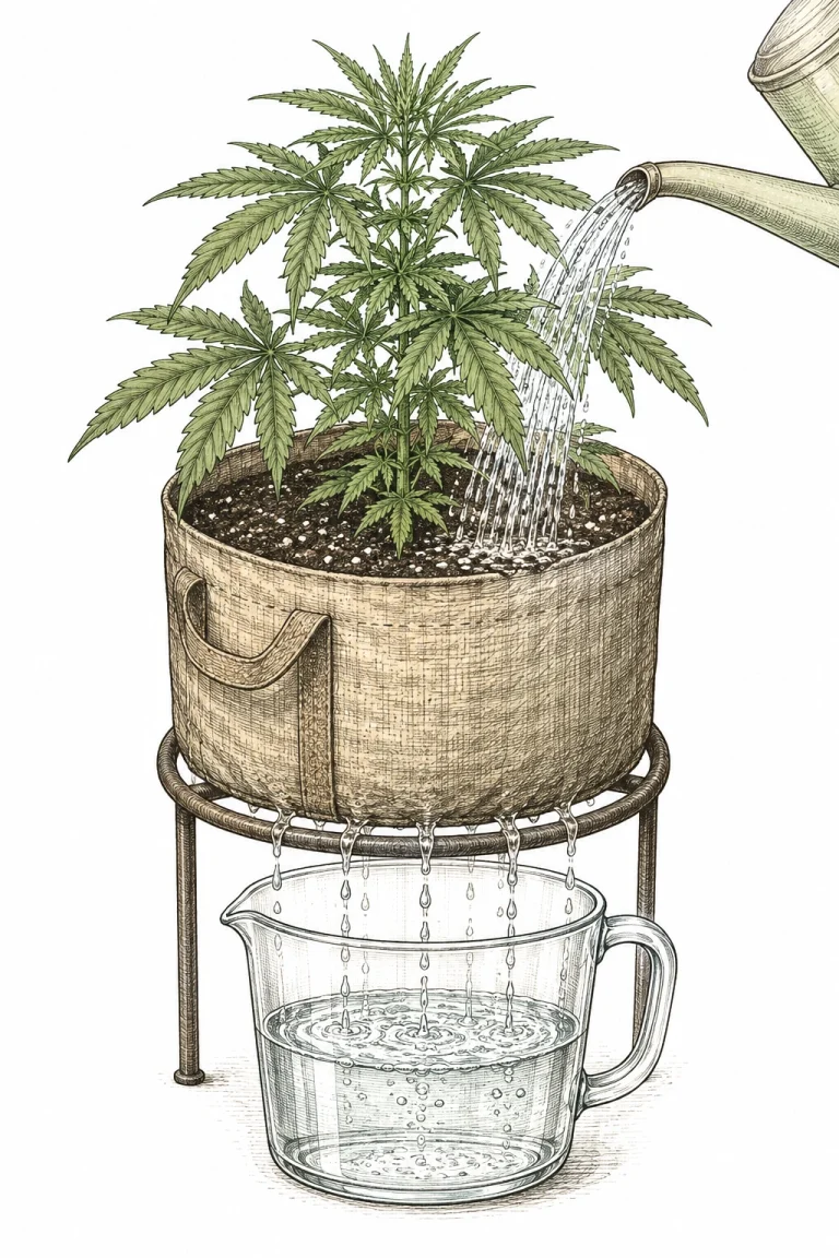Flushing a cannabis pot as a quick fix for boron toxicity