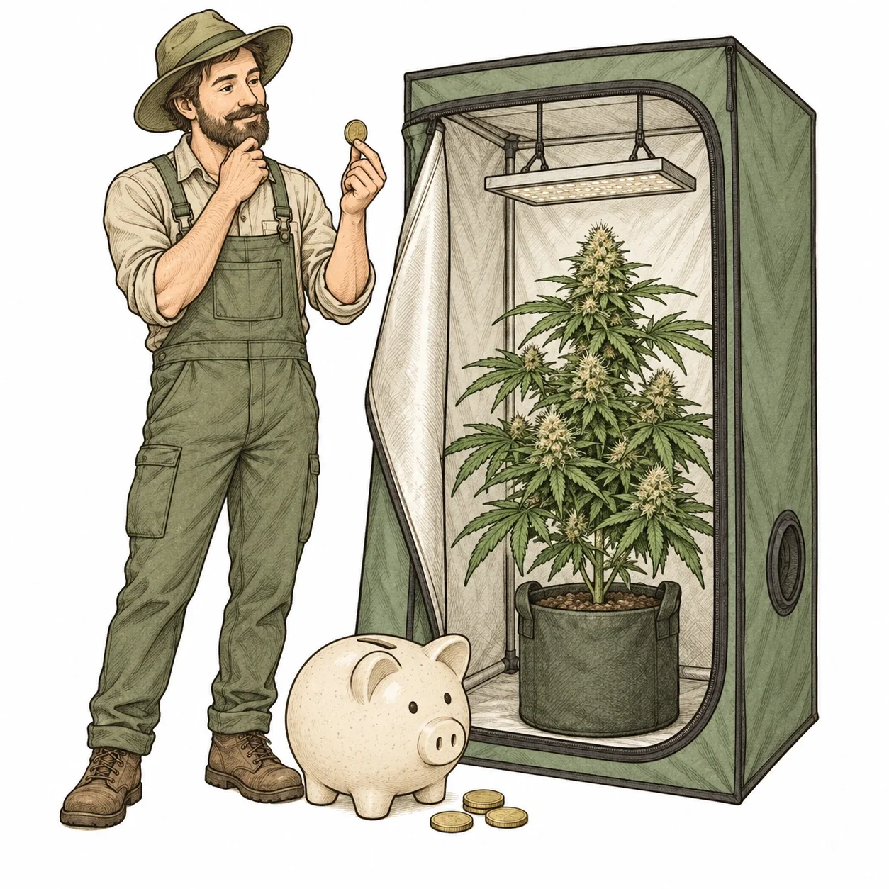 Cannabis Anbau Kosten im Überblick