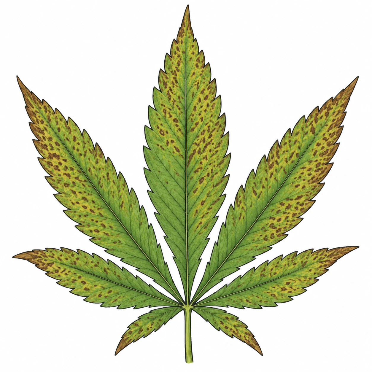 Cannabis iron toxicity