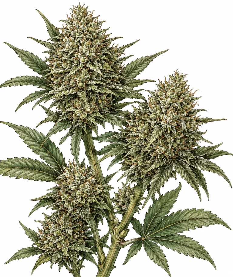 Cannabis riecht nach Heu frische Ernte hoher Chlorophyllgehalt