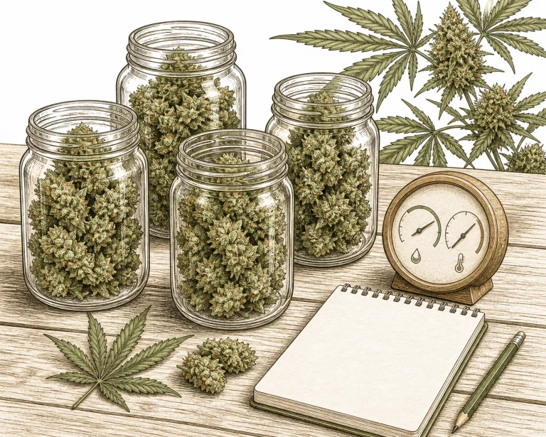 Cannabis riecht nach Heu richtiges Curing Setup