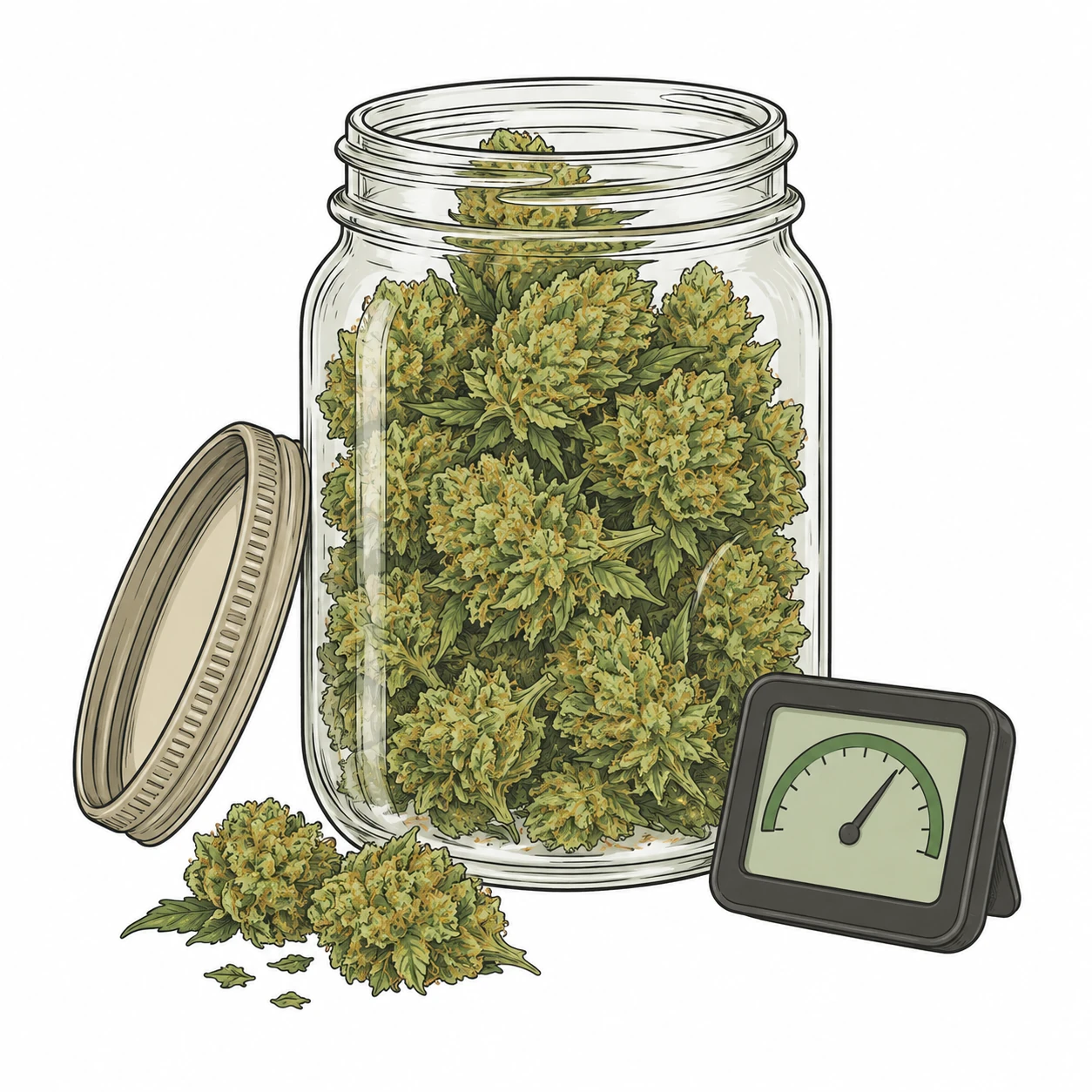 Cannabis riecht nach Heu