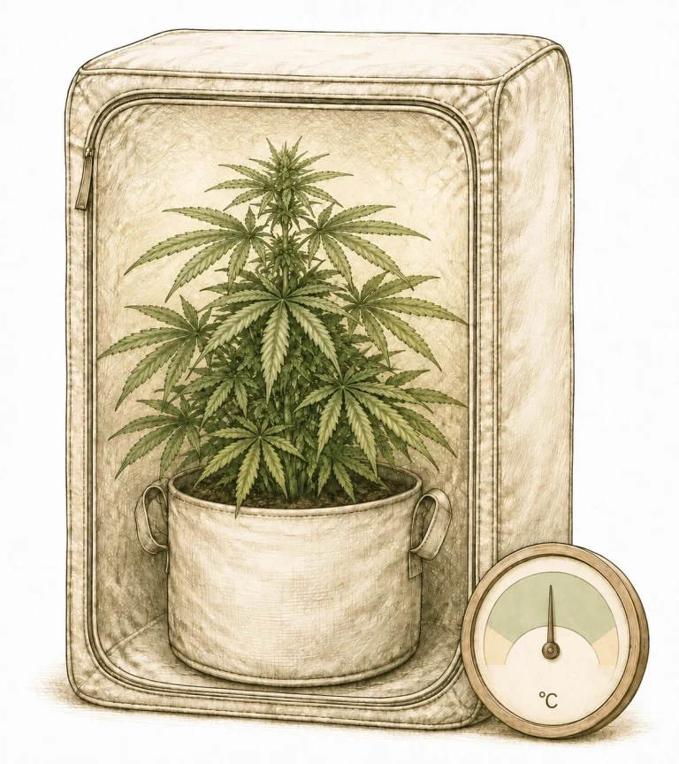 Cannabis Samen in Buds Prävention Lichtschutz stabile Temperatur
