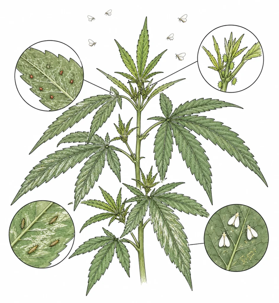 Cannabis Schädlinge bekämpfen: 3-Stufen-Strategie