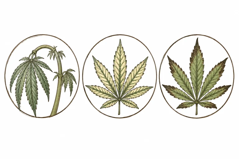 Cannabis training stress vs. nutrient deficiency vs. overwatering