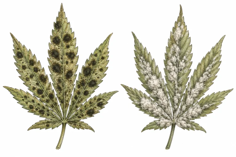 Cladosporium on cannabis compared to bud rot (botrytis, gray mold)