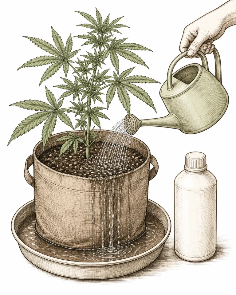 Cannabis iron toxicity quick fix with flushing and pH correction