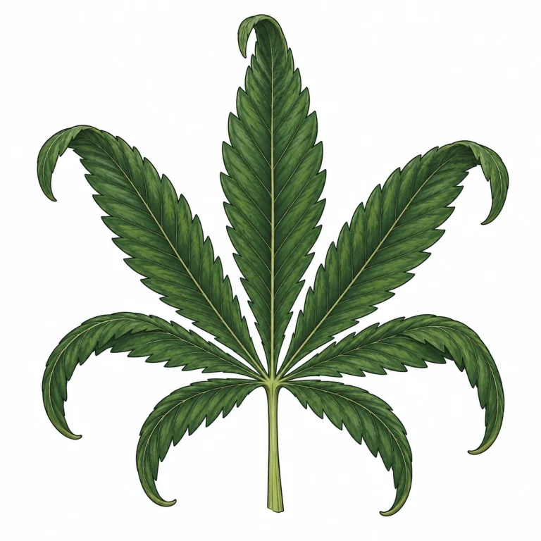 Cannabis claw leaves as a symptom of nitrogen toxicity