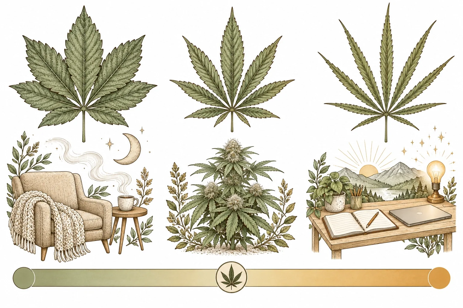 Indica Sativa Wirkung entspannend anregend Spektrum