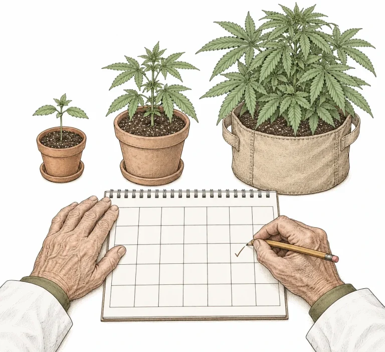 Root Bound Cannabis Umpflanzzeitpunkte im Kalender planen